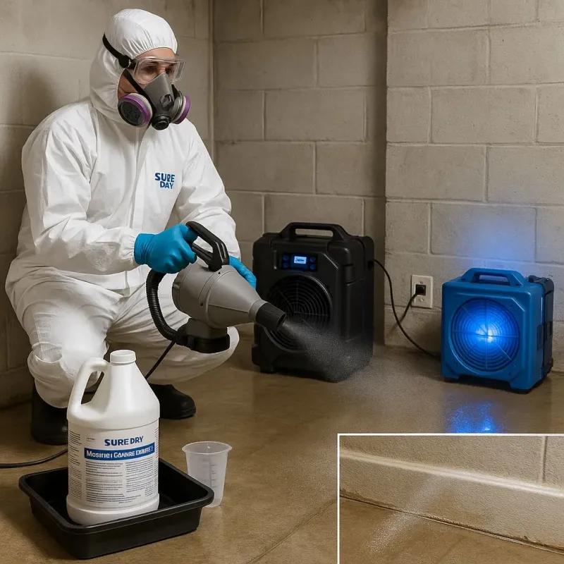 Sanitization and Odor Removal process in Colonial Heights, VA
